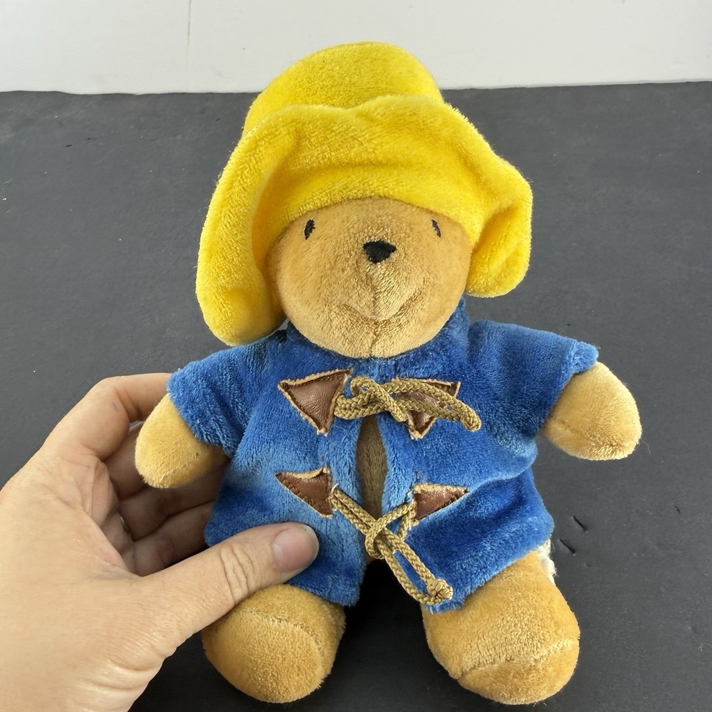 Vintage Eden Plush My First Paddington Bear 9" Blue Coat Yellow Hat 1990